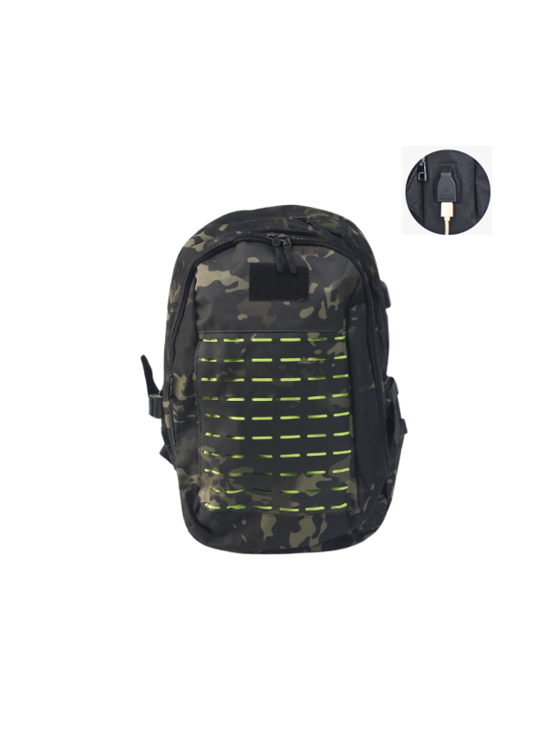 Mochila Doberman Navy Camo Black/Yellow